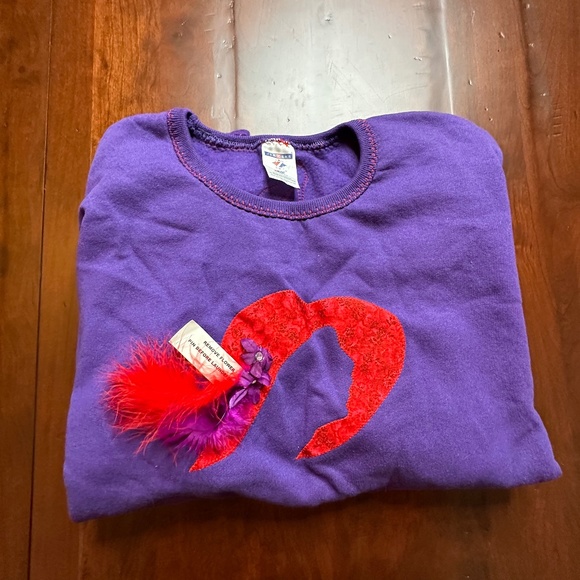 Red Hat Lady Red Hat Sweatshirt Long Sleeve Red and Purple 3x - Picture 1 of 12